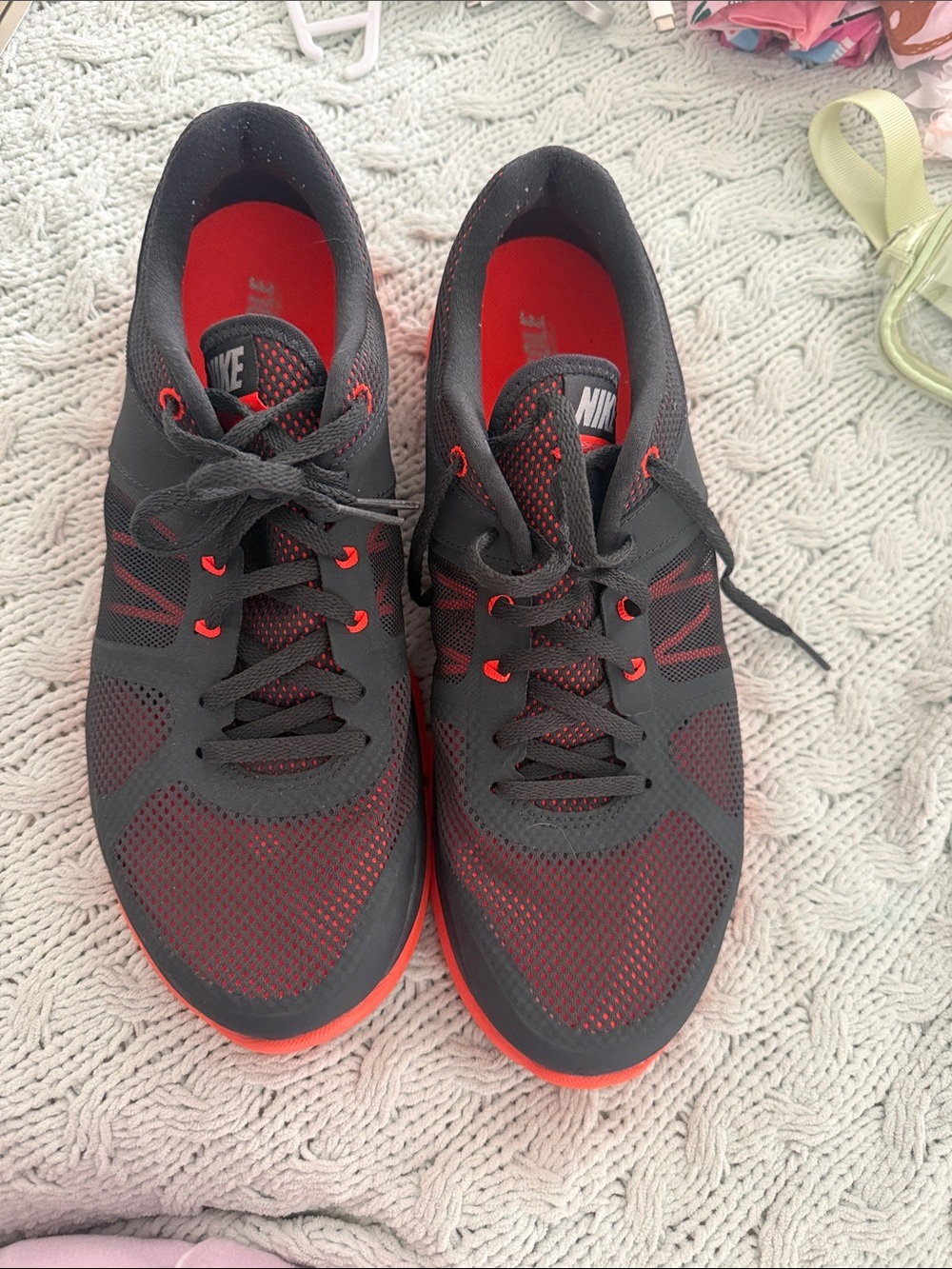 Nike Men’s Black and Red Athletic Running Shoes